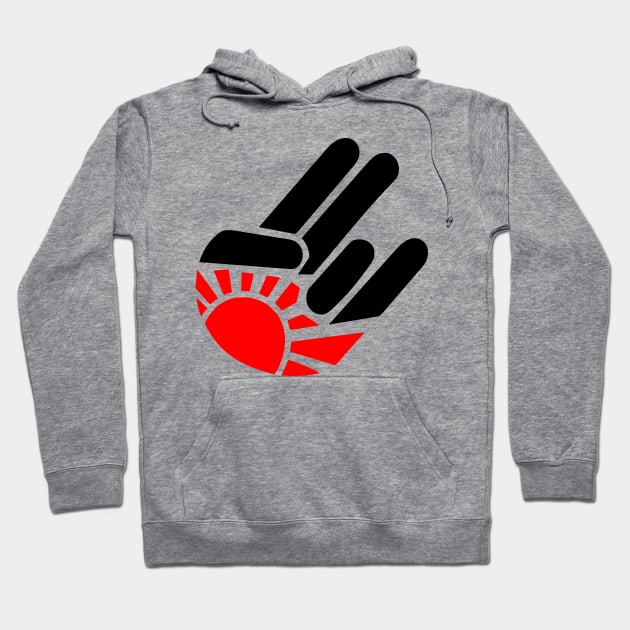 Rising sun hand Hoodie by Tuner Society SA